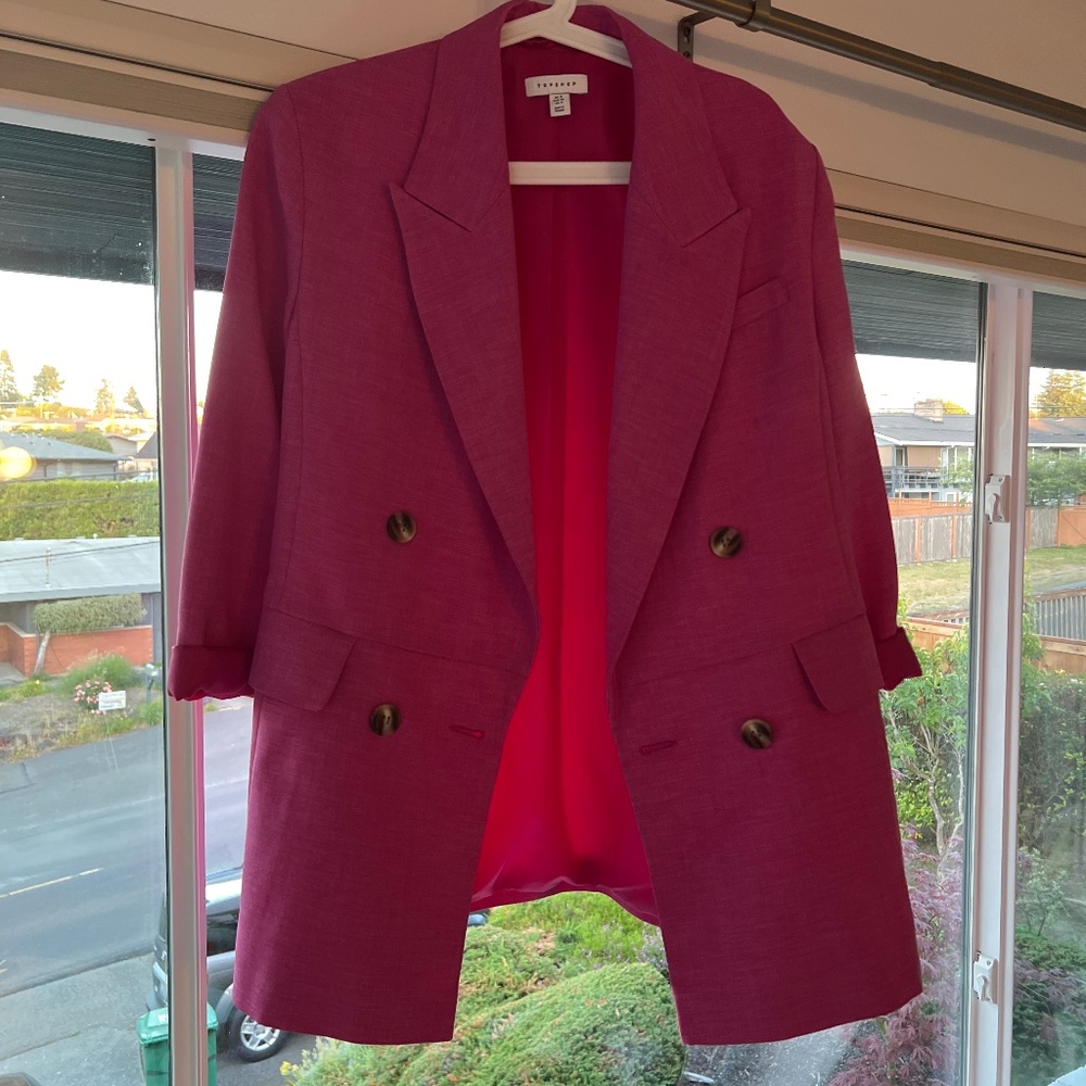 Pink blazer